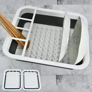 Foldable Dish Rack Camper Car Portable Bowl Rack TPR Bowl Sink Design For RV Caravan Boats Tableware Rack New