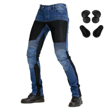 Load image into Gallery viewer, New Motorcycle Riding Jeans With Knee Hip Pads Motocross Racing Pants Motorbike Cycling Trousers Protective Pants
