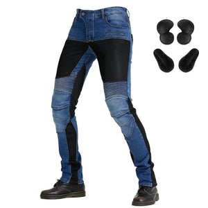 New Motorcycle Riding Jeans With Knee Hip Pads Motocross Racing Pants Motorbike Cycling Trousers Protective Pants