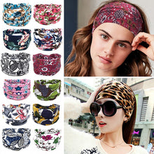 Load image into Gallery viewer, Bohemian Wide Cotton Stretch Headbands - hair accessory
