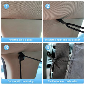 2pcs/set Sun Shade Privacy Curtain Taxi Car Isolation Curtain Partition Protection Curtain Commercial Vehicle car accessories