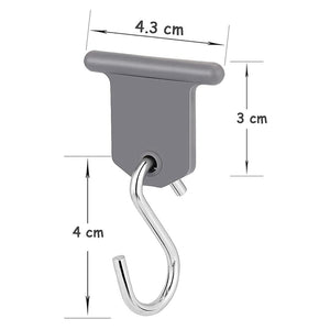 8PCS S-shaped Camping Awning Hooks ClipsRV Tent Hangers Light Hangers for Caravan Camper Hanging Accessories